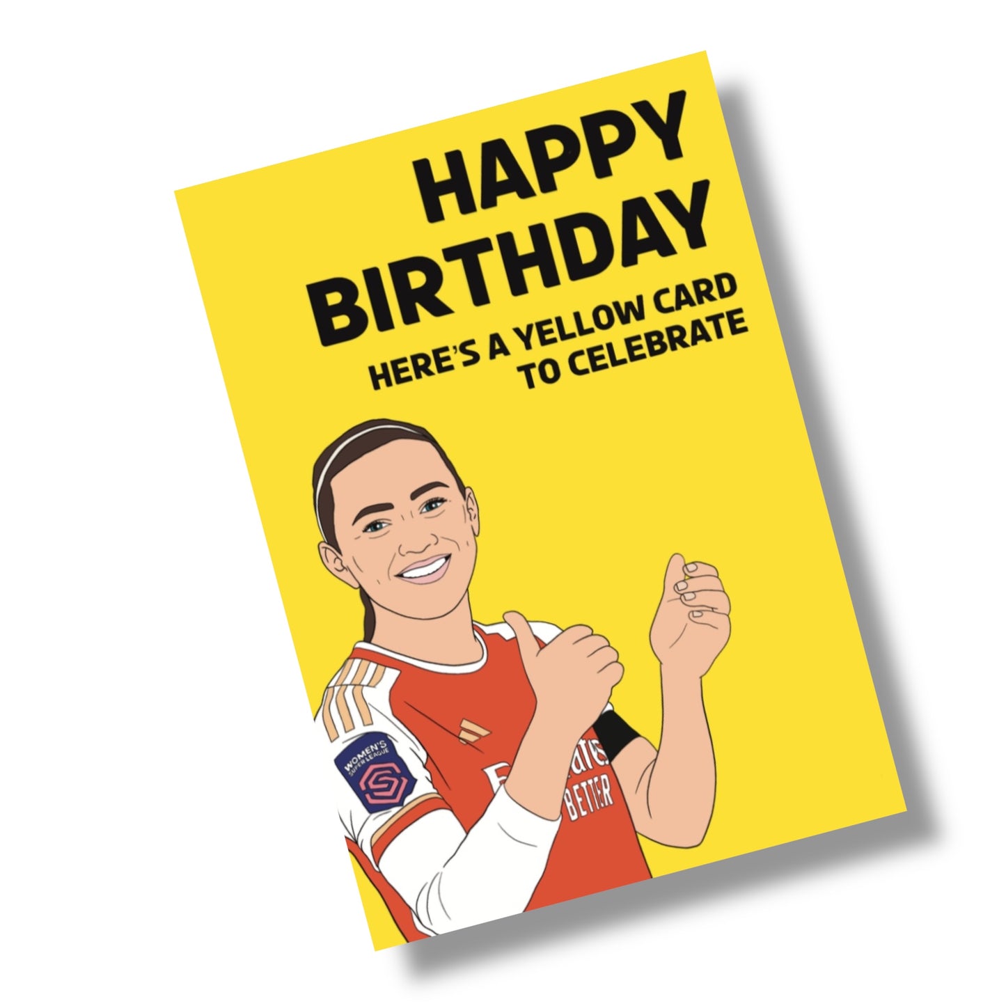 A5 Arsenal, Katie McCabe Yellow Birthday Card
