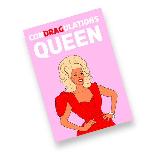 A5 RuPaul Condragulations Card