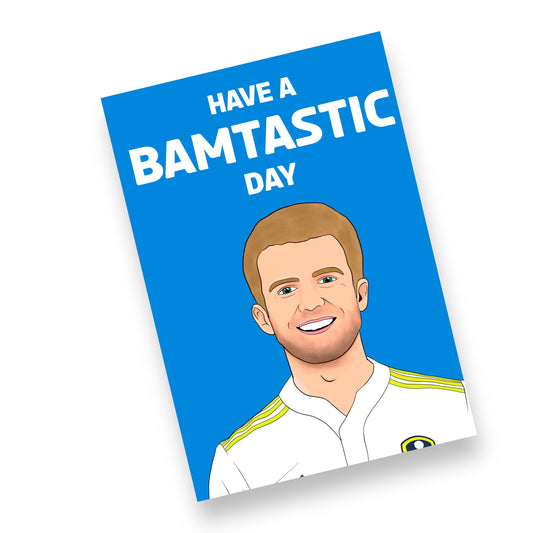 A5 Leeds United, Patrick Bamford, ‘Bamtastic Day’ Card