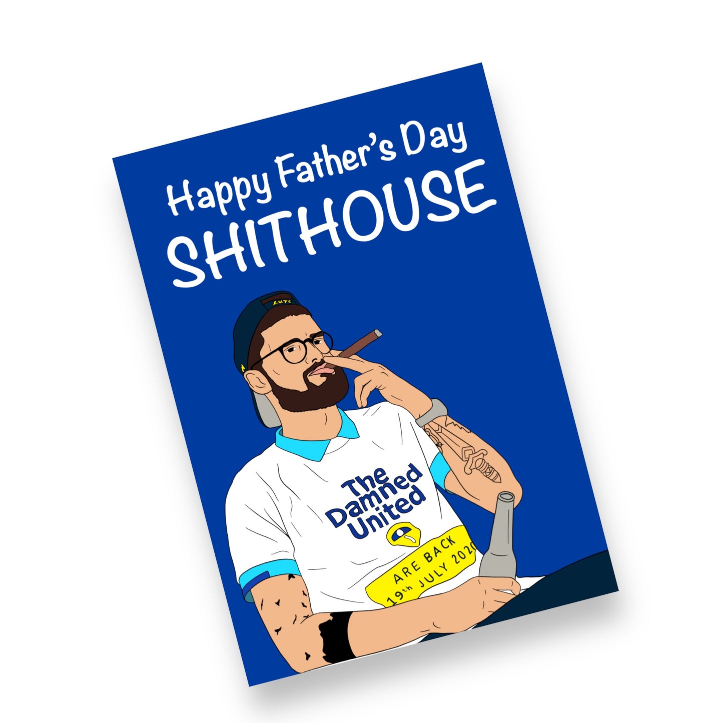 A5 Leeds United Legend, Klich Shithouse Birthday / Fathers Day Card