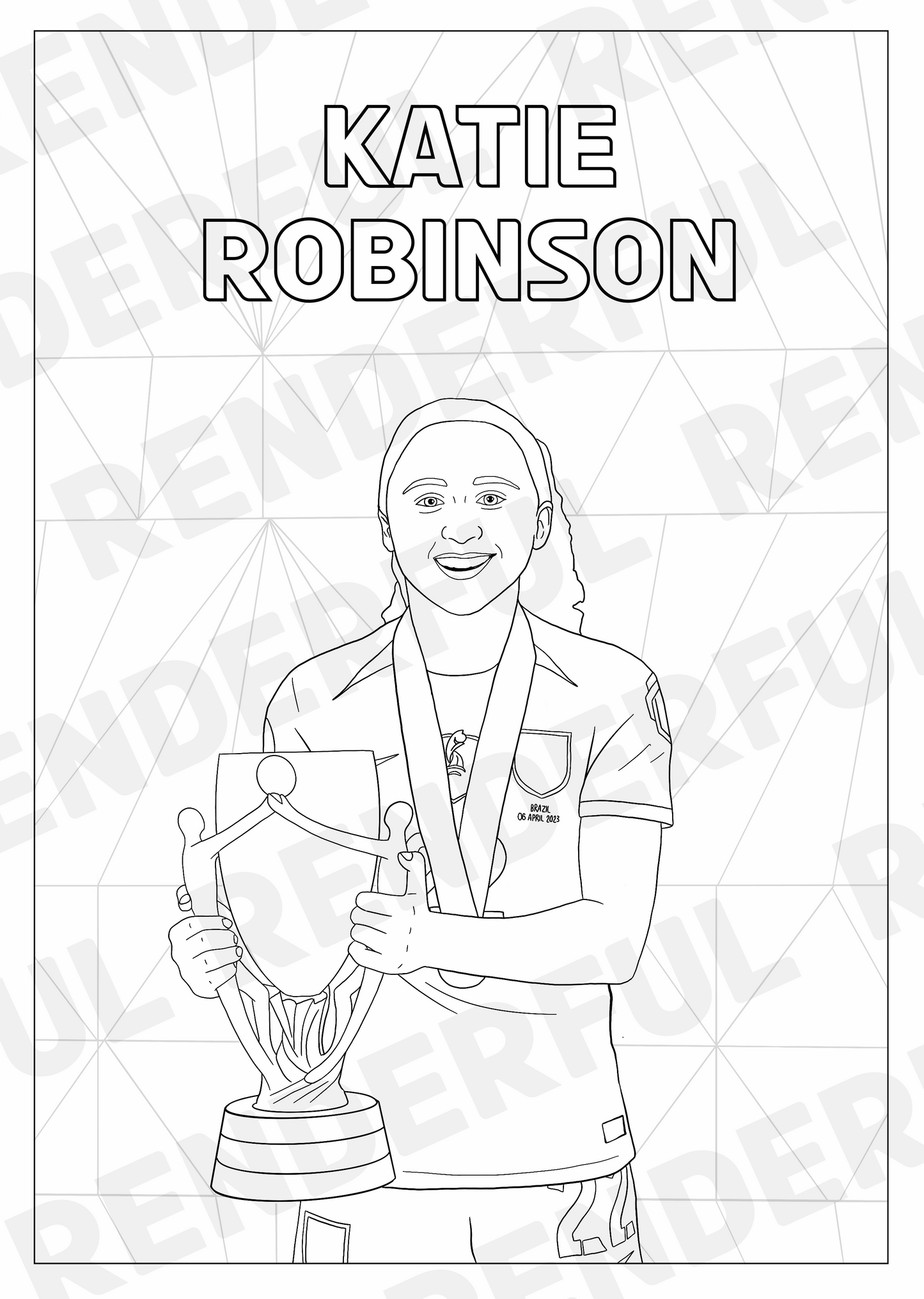 A4 England Lionesses Inspired Colouring Book