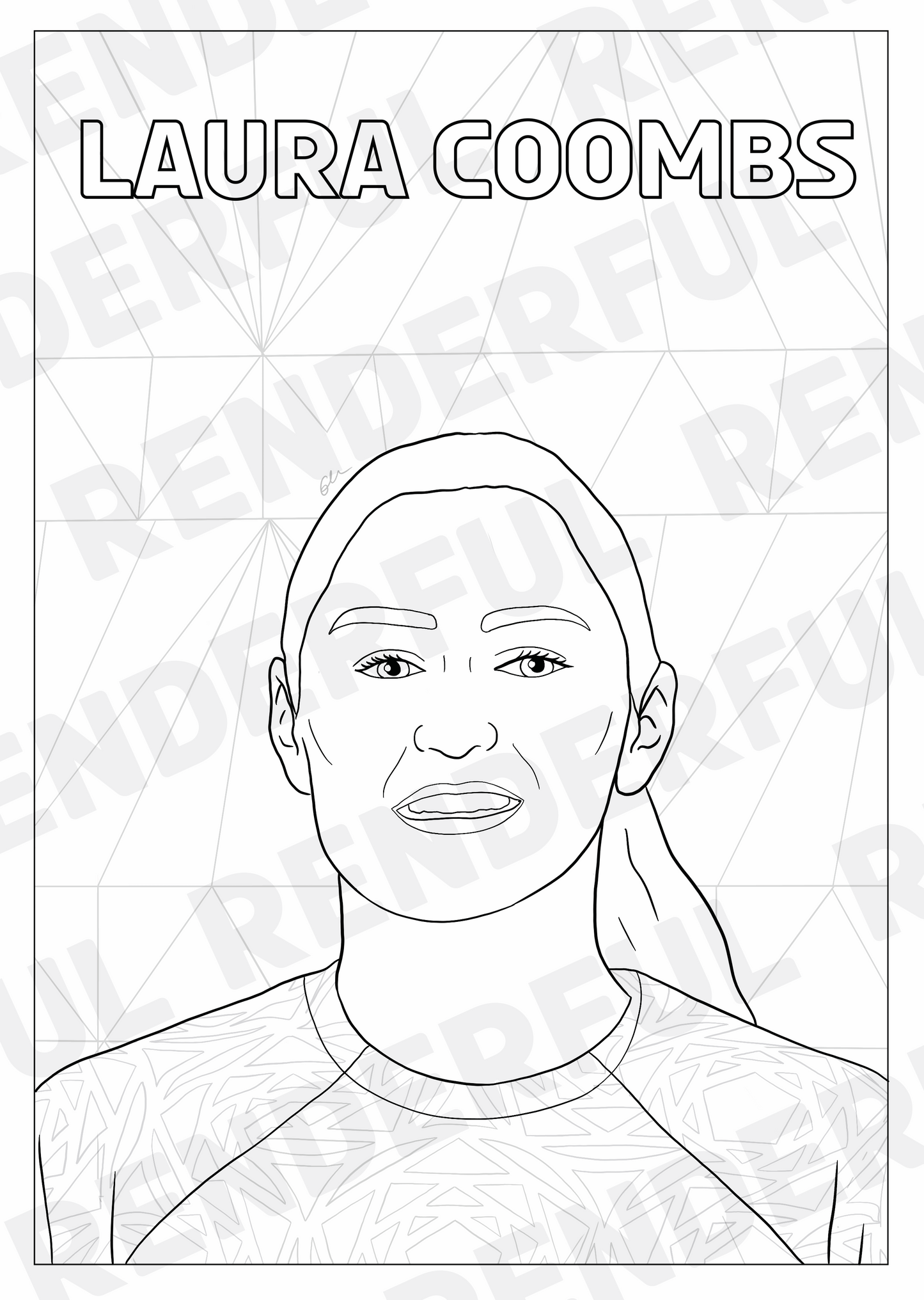 A4 England Lionesses Inspired Colouring Book