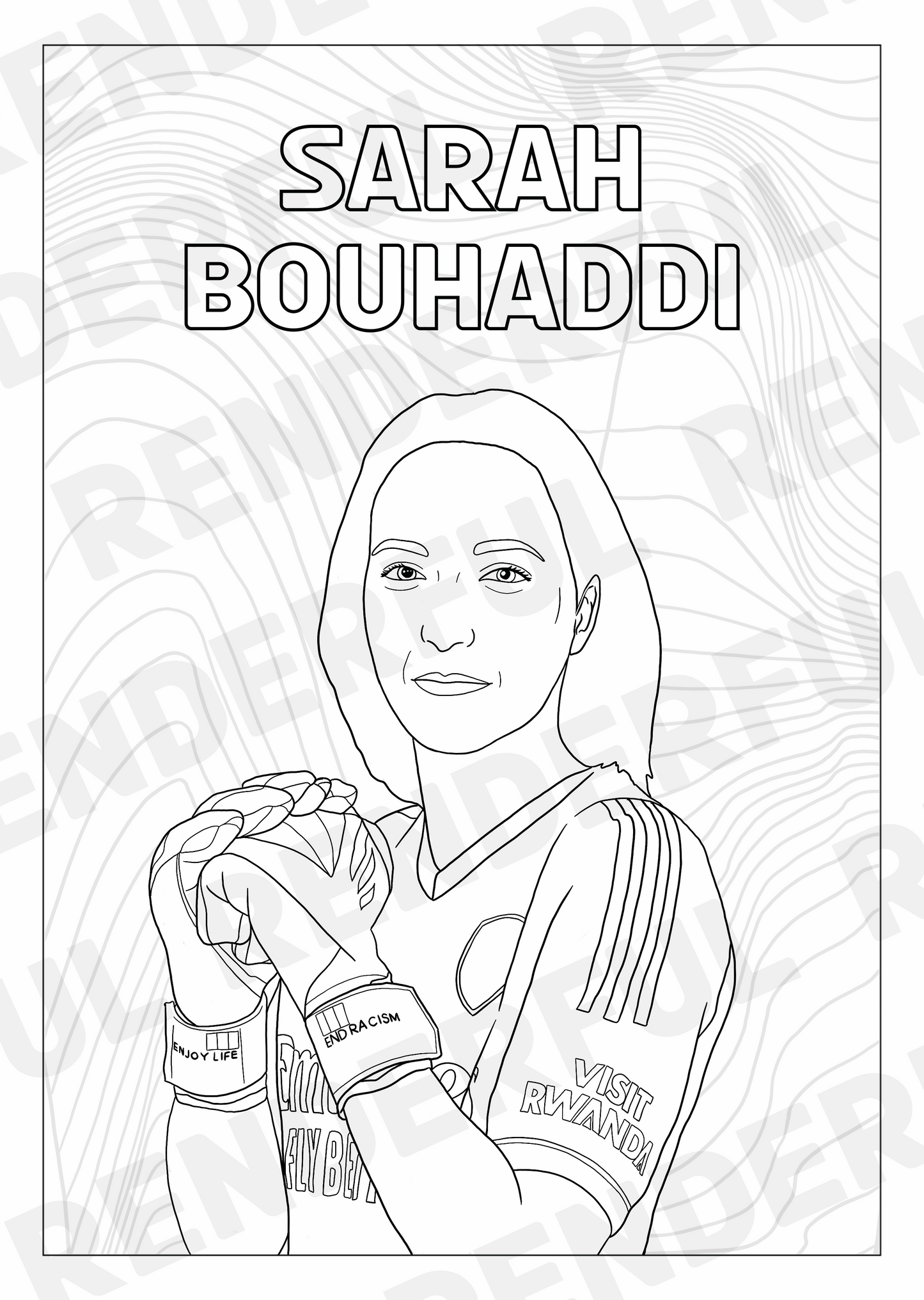 A4 Arsenal Women 2023/24 Inspired Colouring Book