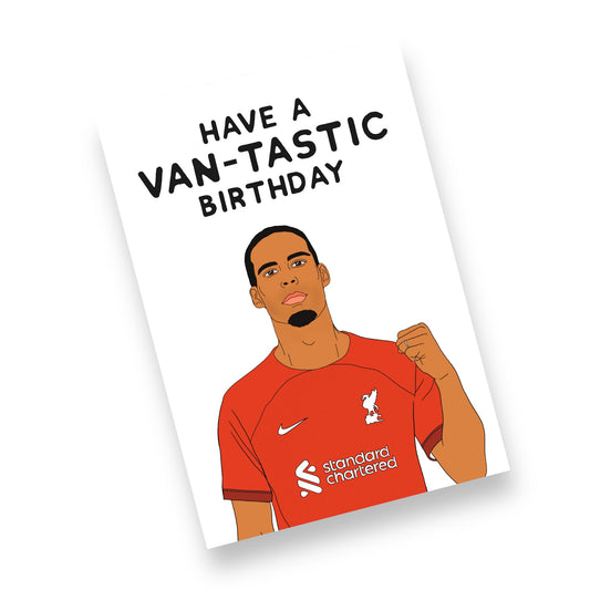 A5 Liverpool FC, Virgil Van Dijk Birthday Card