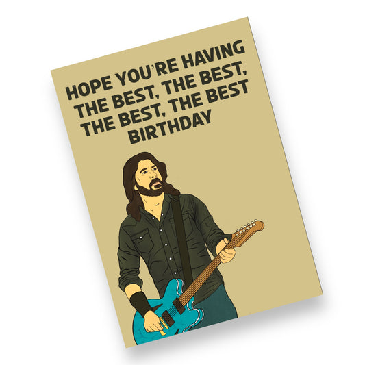 A5 Foo Fighters, Dave Grohl Inspired Card