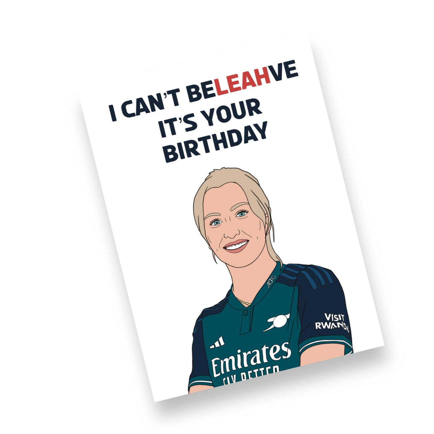 A5 Arsenal FC, Leah Williamson Birthday Card