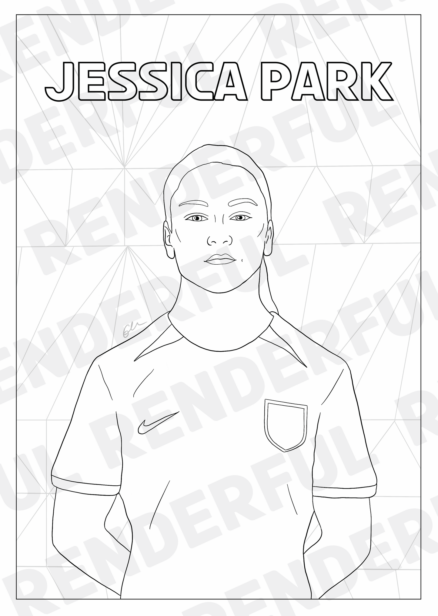 A4 England Lionesses Inspired Colouring Book