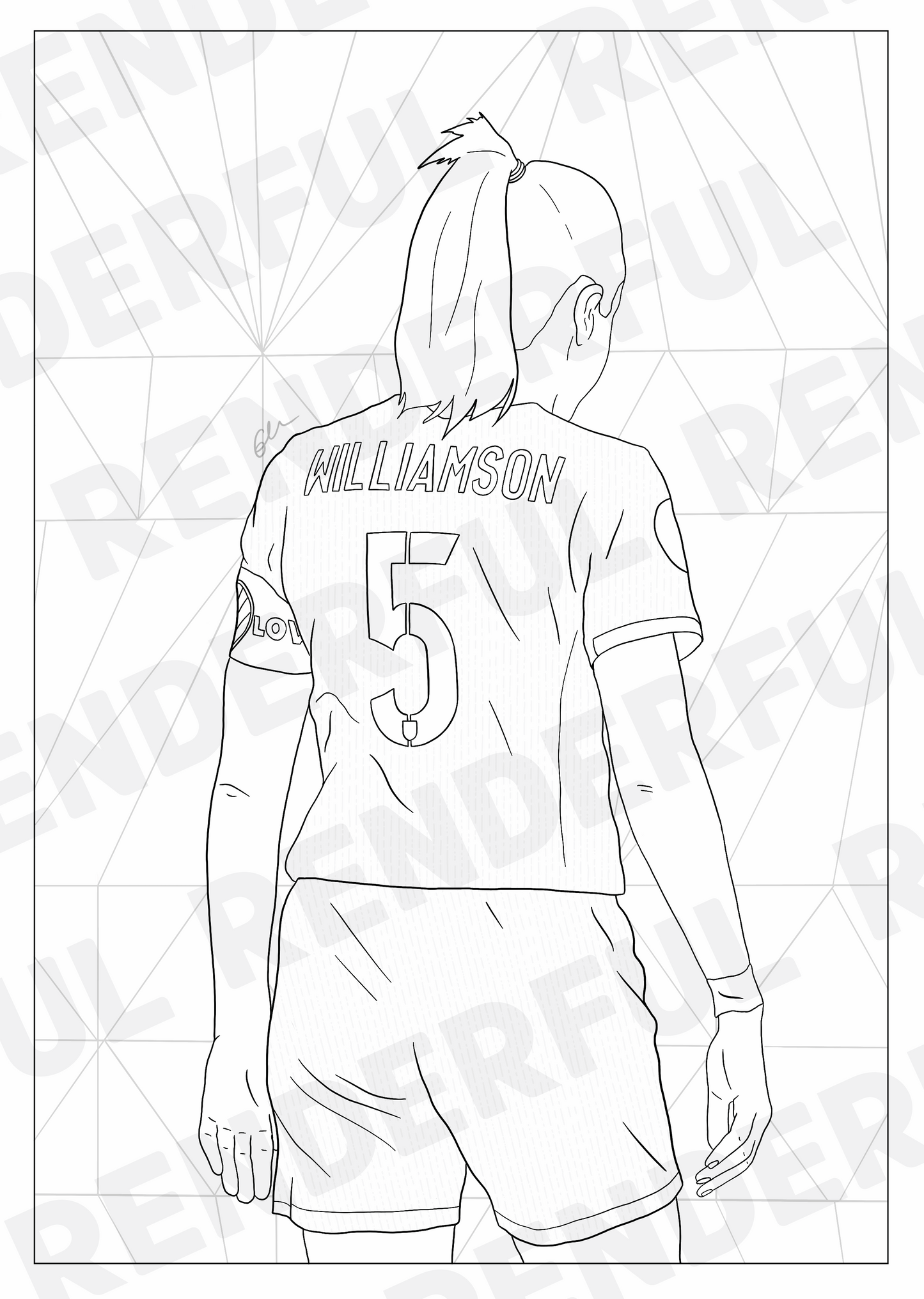 A4 England Lionesses Inspired Colouring Book