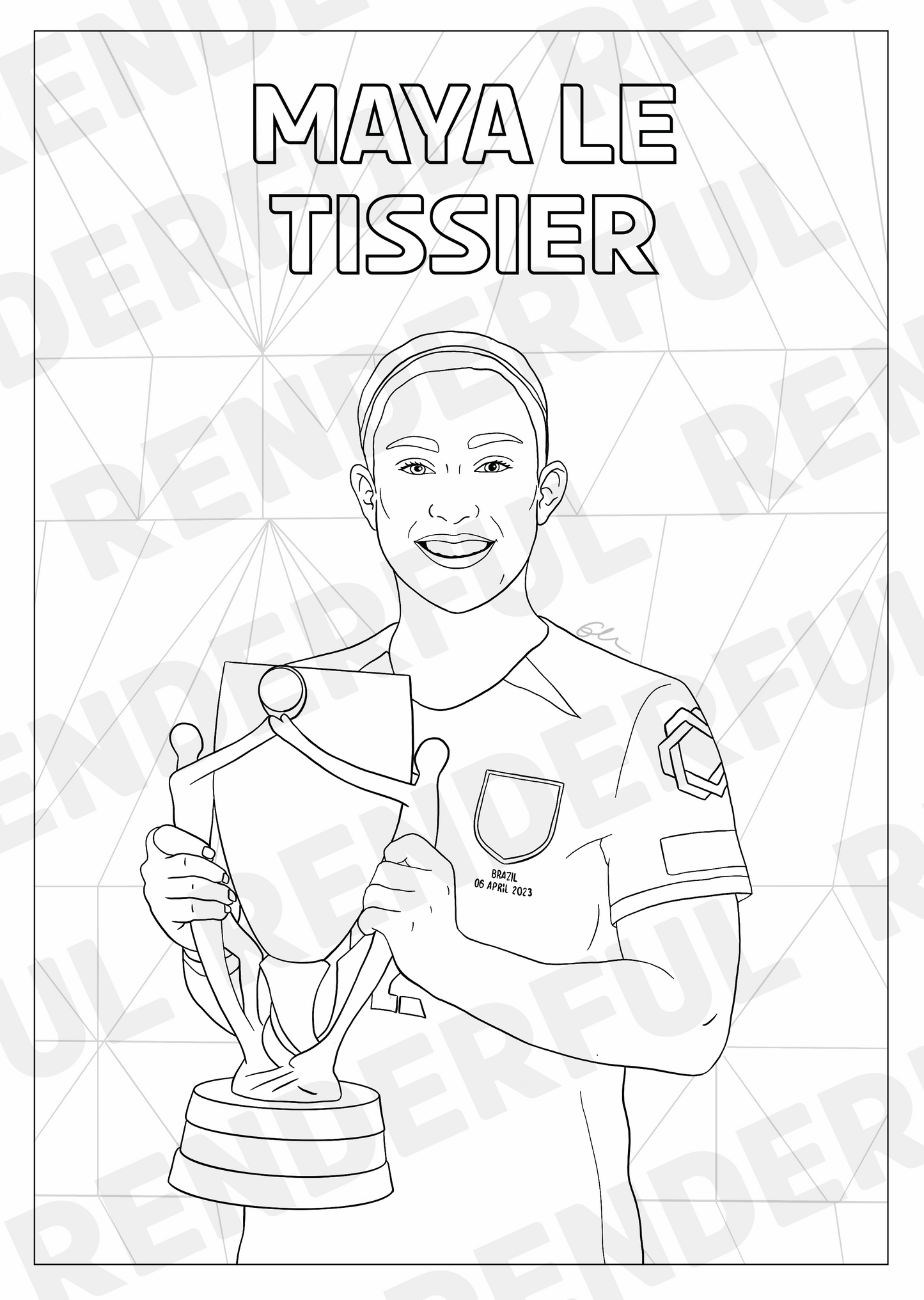 A4 England Lionesses Inspired Colouring Book