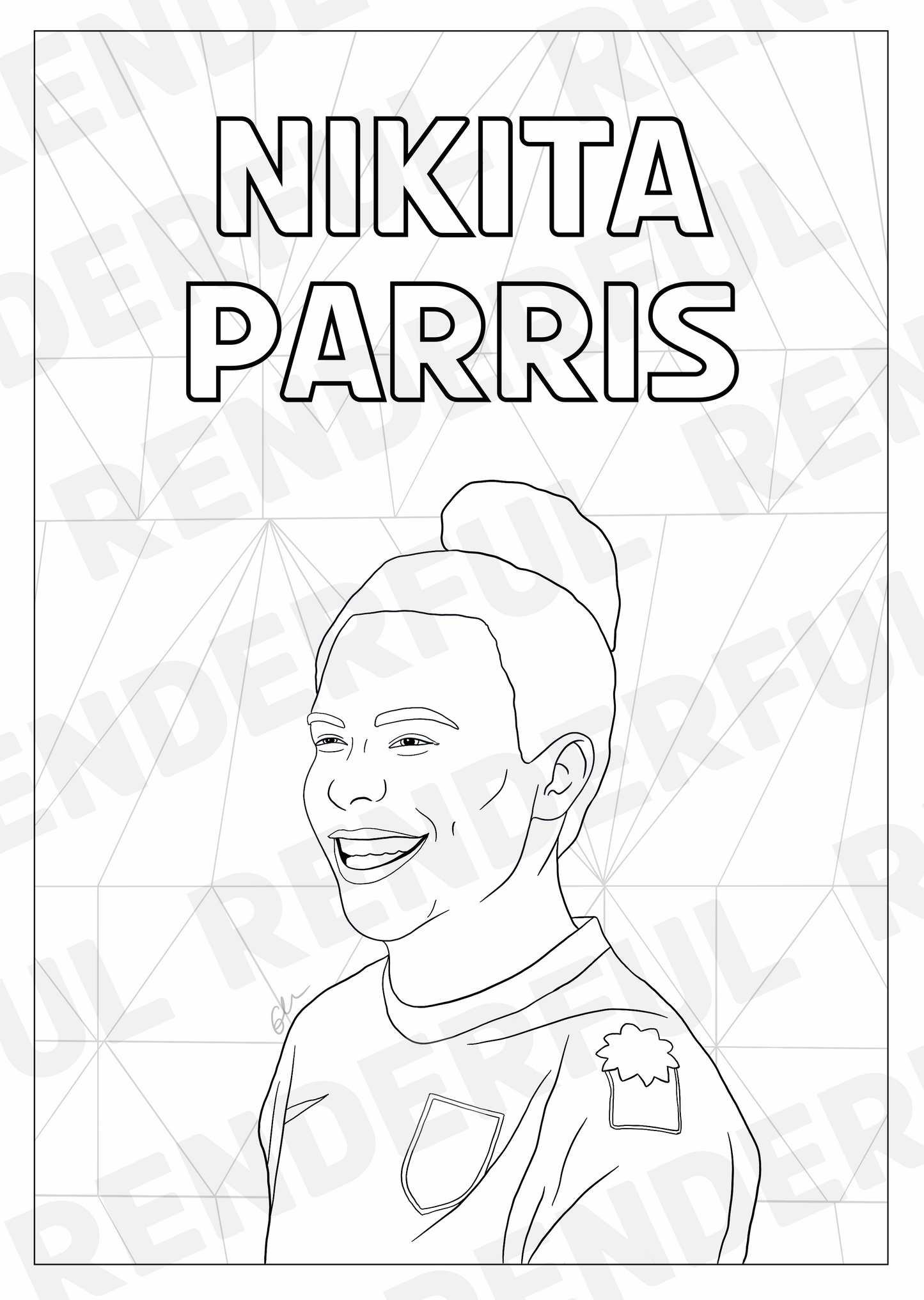 A4 England Lionesses Inspired Colouring Book